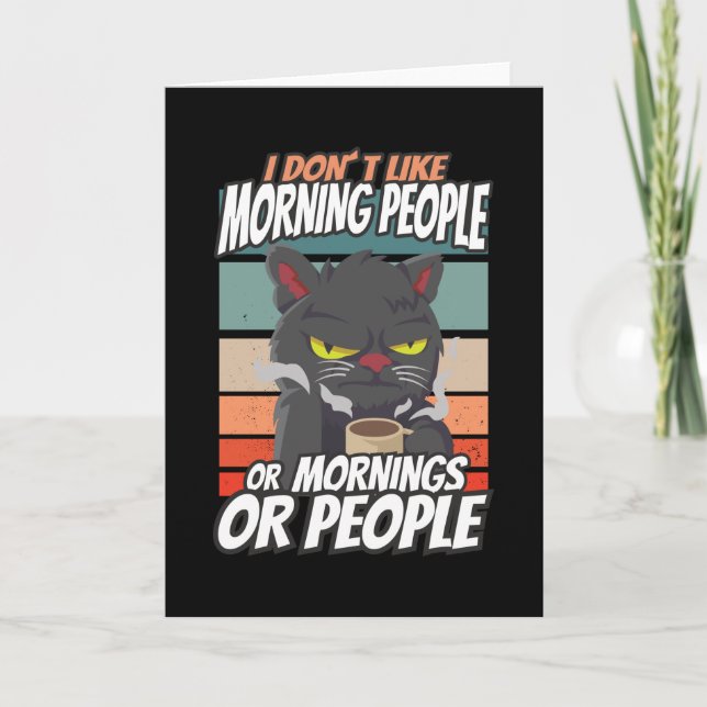 Jag tycker inte om morgonfolk eller morgondagen el kort (Framsida)