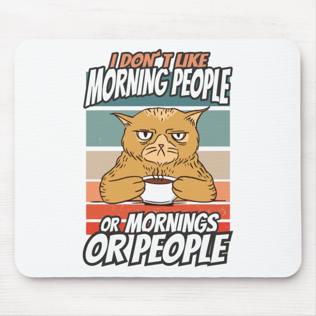 Jag tycker inte om morgonfolk eller morgondagen el musmatta (Framsidan)