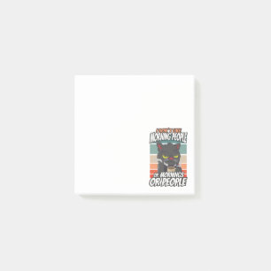 Jag tycker inte om morgonfolk eller morgondagen el post-it block