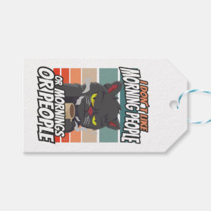 Jag tycker inte om morgonfolk eller morgondagen el presentetikett