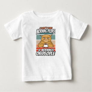 Jag tycker inte om morgonfolk eller morgondagen el t shirt