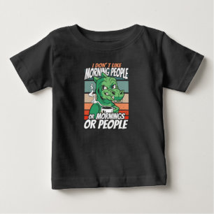 Jag tycker inte om morgonfolk eller morgondagen el t shirt