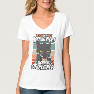 Jag tycker inte om morgonfolk eller morgondagen el t shirt