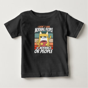 Jag tycker inte om morgonfolk eller morgondagen el t shirt