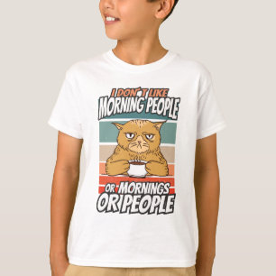 Jag tycker inte om morgonfolk eller morgondagen el t shirt