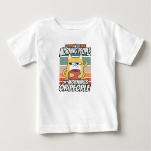 Jag tycker inte om morgonfolk eller morgondagen el t shirt