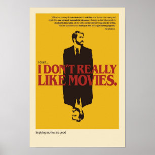 Jag tycker inte om verkligen Filmen Poster
