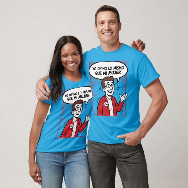 Jag tycker likadant t shirt (Unisex)