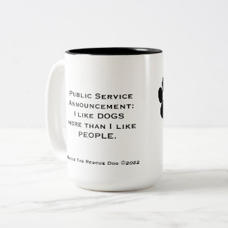 Jag tycker mer om Hundar än mugg