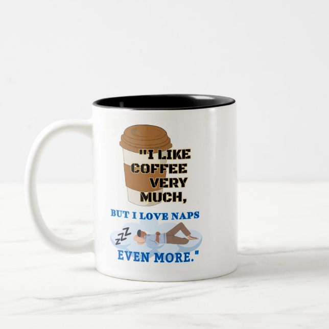 JAG TYCKER MYCKET KOFFET Två-Tonad MUGG (Vänster)