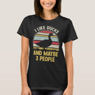 Jag tycker om Ankor och kanske tre Vintage Anka T Shirt