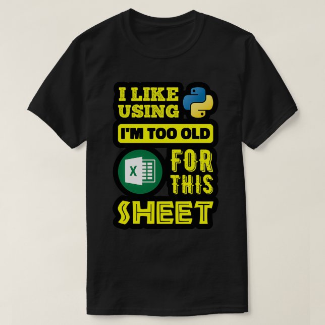 Jag tycker om att använda Python Im för gammal för T Shirt (Design framsida)