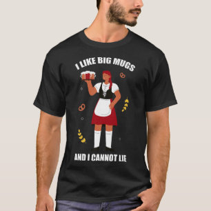 Jag tycker om att Big Mugg Beer Älskare dricker Mü T Shirt