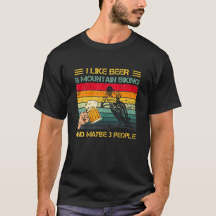 Jag tycker om att dricka öl och bergsbika och kan t shirt