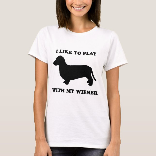 Jag tycker om att leka med min avkomma tee shirt (Framsida)