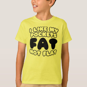 Jag tycker om att min Tjock inte är platt Tee Shirt