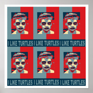 Jag tycker om att Turtles Poster. Poster