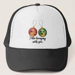 Jag tycker om att umgås med dig julprydnader keps