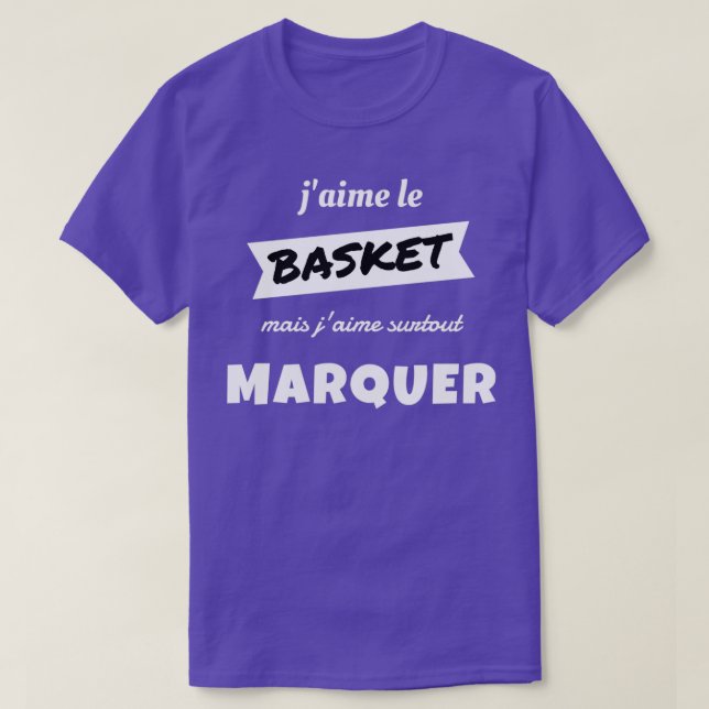 Jag tycker om BASKETBALL, men jag tycker särskilt  T Shirt (Design framsida)
