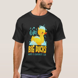 Jag tycker om Big Anka och jag kan inte Ljuga Flyt T Shirt