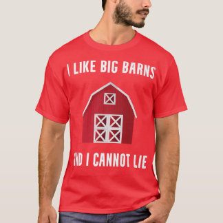 Jag tycker om Big Barns Funny Farming Humor Farm R T Shirt