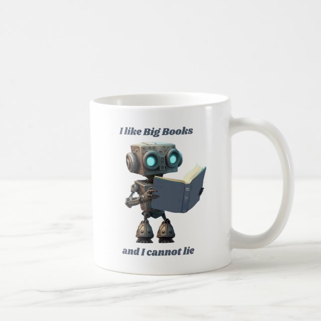 Jag tycker om Big Bokar och jag kan inte Ljuga. Kaffemugg (Höger)