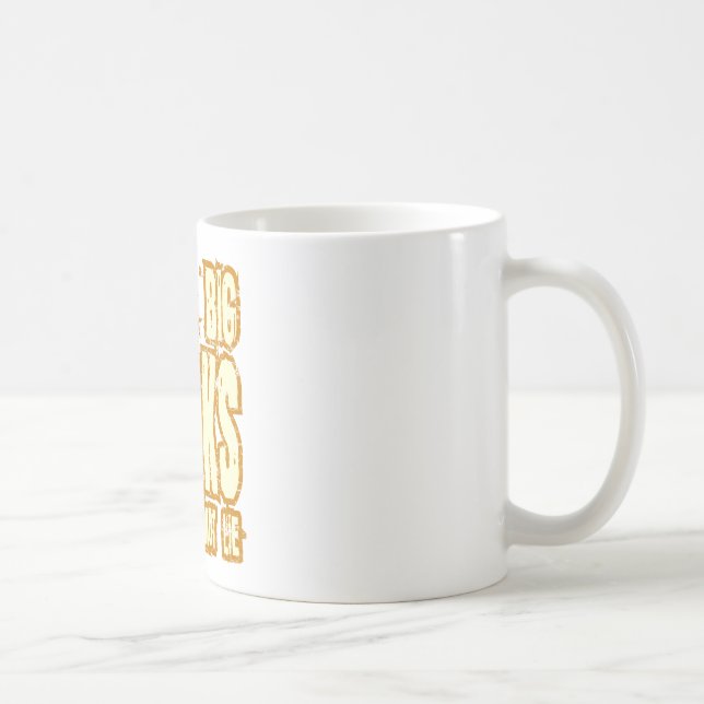 Jag tycker om Big Bokar och kan inte Ljuga Kaffemugg (Höger)