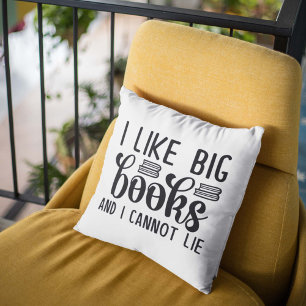 Jag tycker om Big Bokar och kan inte Ljuga Kudde