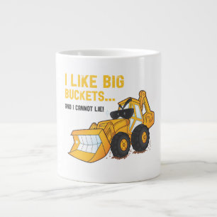 Jag tycker om Big Bucks Backhoe Coffe Mugg Jumbo Mugg