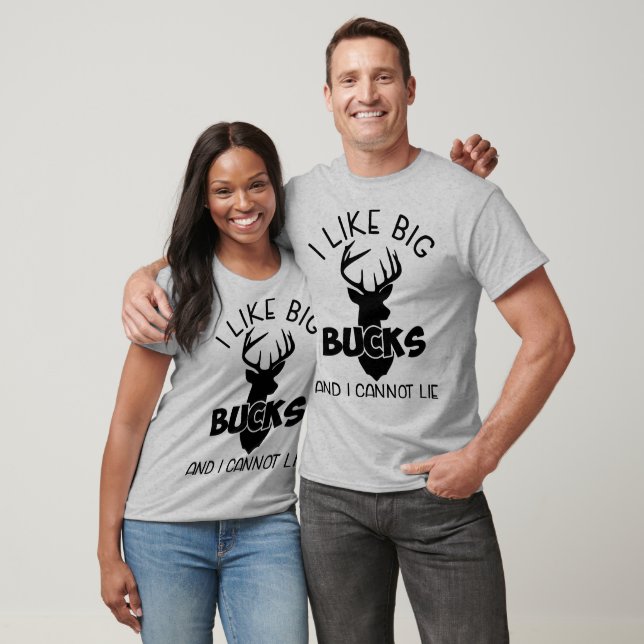 Jag tycker om Big Bucks och jag kan inte Ljuga T Shirt (Unisex)