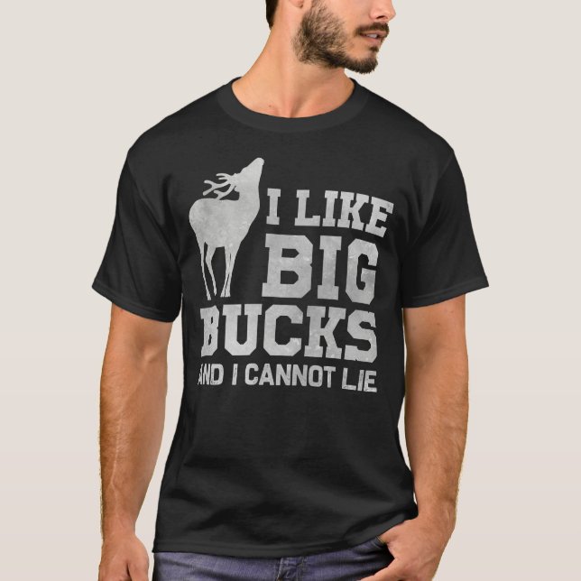 Jag tycker om Big Bucks och kan inte Ljuga T Shirt (Framsida)