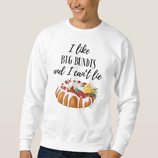 JAG TYCKER OM BIG BUNDT CAKE THANKSGIVING SWEATSHI LÅNG ÄRMAD TRÖJA (Framsida)