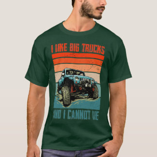 Jag tycker om Big Lastbilar och jag kan inte Ljuga T Shirt