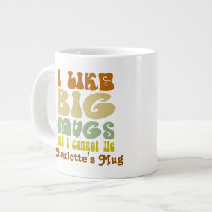 Jag tycker om Big Mugg och kan inte Ljuga Personli Jumbo Mugg