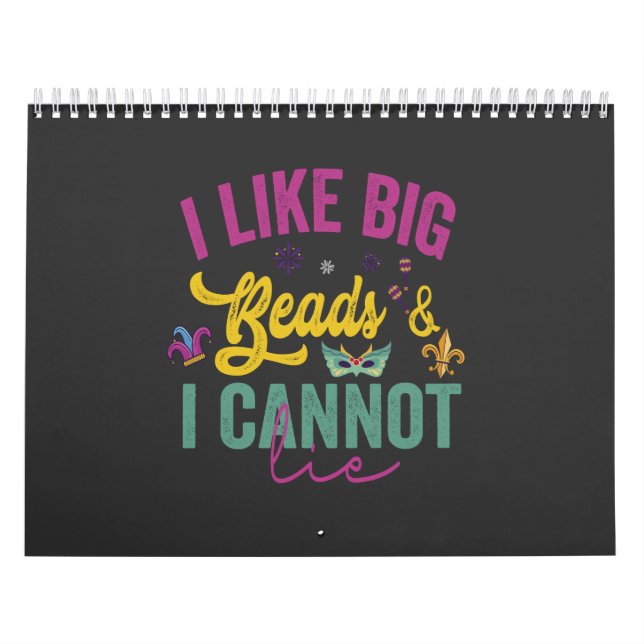 Jag tycker om Big Pärlor och jag kan inte Ljuga Lu Kalender (Omslag)