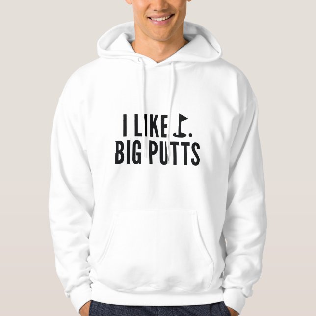 Jag tycker om Big Putts Hoodie (Framsida)