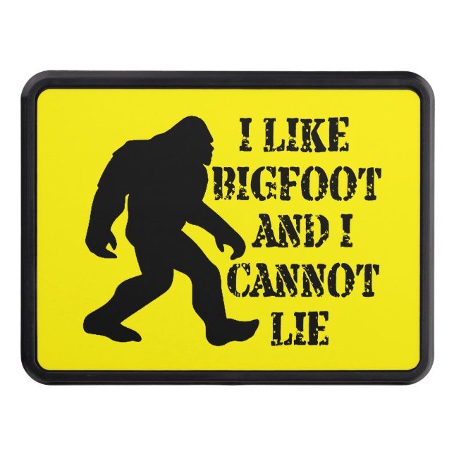 Jag tycker om Bigfoot och kan inte Ljuga Dragkroksskydd (Framsidan)