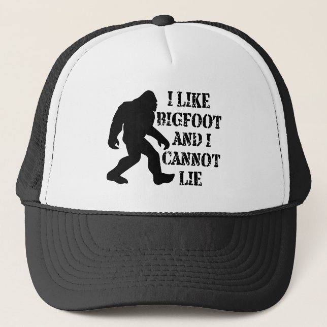 Jag tycker om Bigfoot och kan inte Ljuga Keps (Framsida)