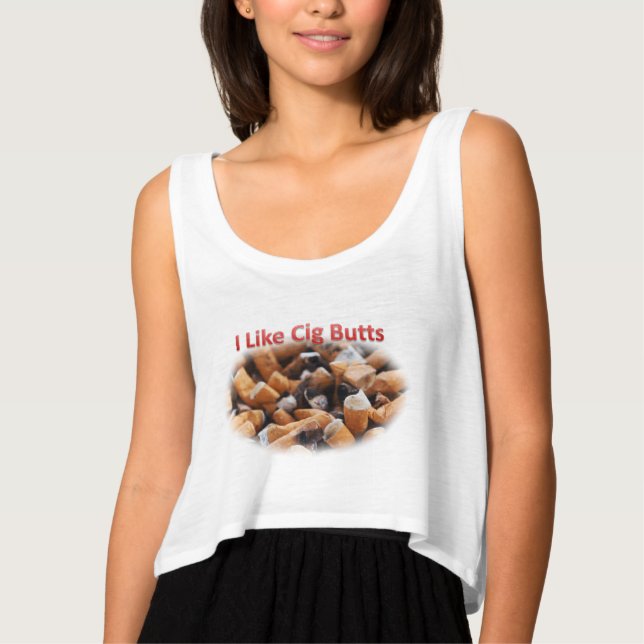 Jag tycker om Cigarette Smoke T-shirt (Framsida)