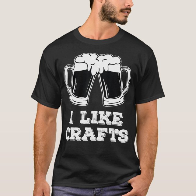 Jag tycker om Crafts - ölbryggerier T Shirt (Framsida)
