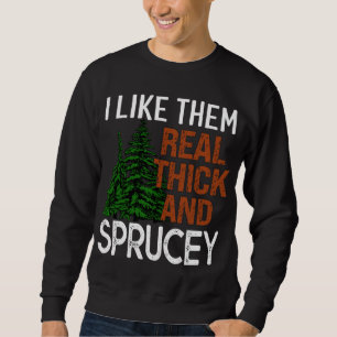 Jag tycker om dem.. Riktigt tjockt och sprucey rol Lång Ärmad Tröja
