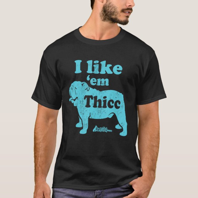 Jag tycker om den engelska bulldog Cute Hund Mamma T Shirt (Framsida)