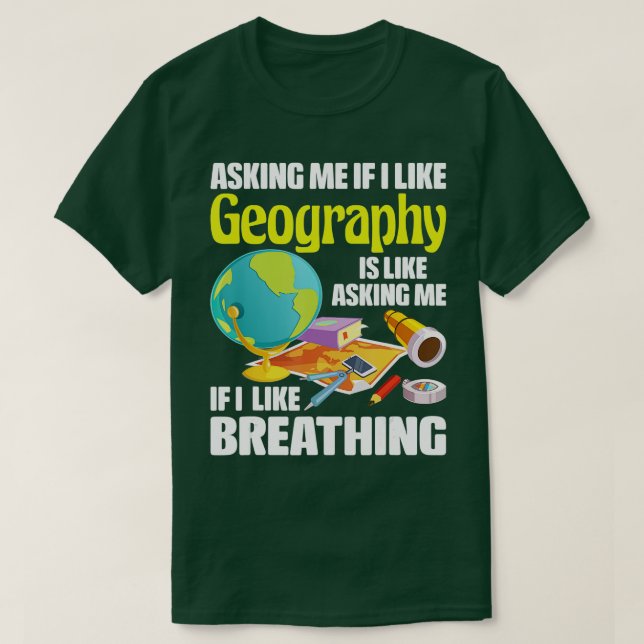 Jag tycker om den geografiska Älskare-kartografiet T Shirt (Design framsida)