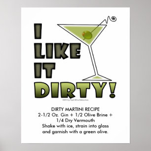 JAG TYCKER OM DET ÄR SVÅRT! 16x20 Dirty Martini Co Poster