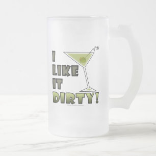 JAG TYCKER OM DET ÄR SVÅRT! Dirty Martini Cocktail Frostat Ölglas