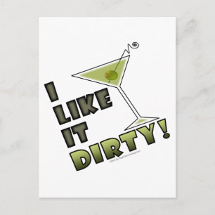 JAG TYCKER OM DET ÄR SVÅRT! Dirty Martini Cocktail Vykort