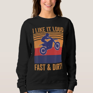 Jag tycker om det högljudda Fast Dirty Motocross M T Shirt