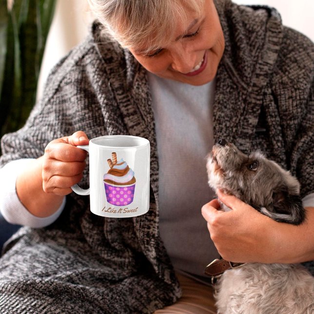 Jag tycker om det sötade mjuka  iskräppor kaffemugg (Skapare uppladdad)