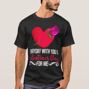 Jag tycker om dig Berry mycket Alla hjärtans dag K T Shirt