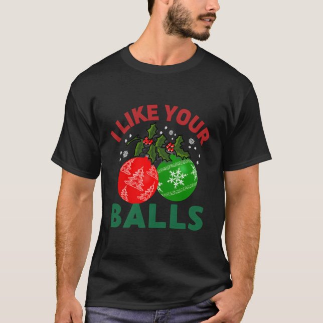 Jag tycker om din Bollar vackra prydnadsföremål ti T Shirt (Framsida)